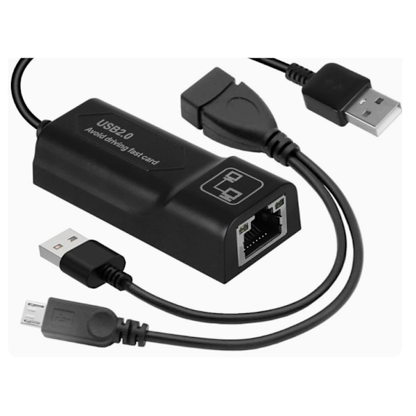 Til Amazon Fire Tv Eller Stick Gen 2 3 4 Lan Wifi Adapter Kabler