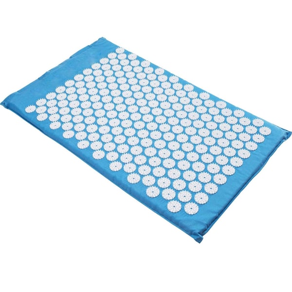 Akupressurmatta med Memory Foam, Portabel Högkvalitativ Tyg för Förbättrad Kroppscirkulation och Hemmabaserad Självläkning, Himmelsblå