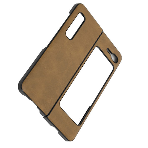 Mobilskal Stötsäkert Telefon Läderfodral Skal för Samsung Galaxy Z Fold 1 / W20Brun