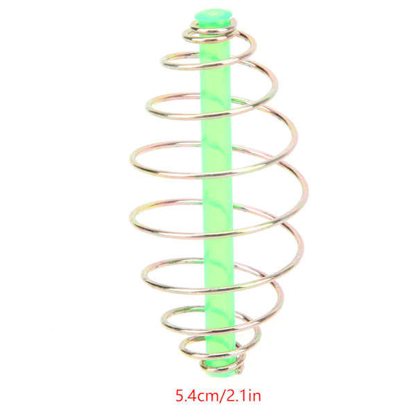 10 stk fjærspiral inline metode mater rør inline metall agn kaster mater fiskeutstyrL