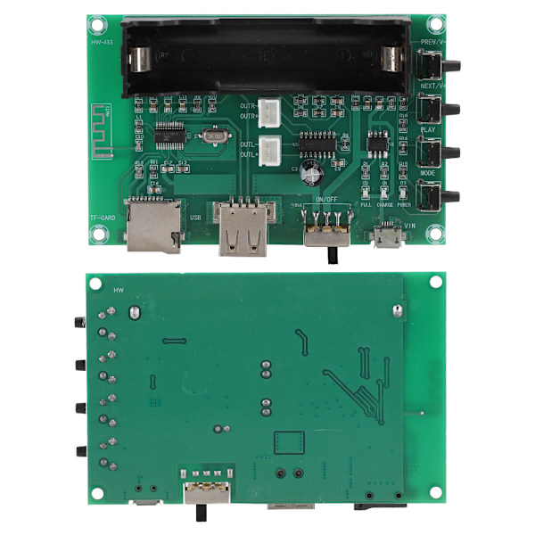 HW-433 Dubbel 5W Digital Bluetooth Dubbelkanals Audio Stereo Förstärkarpanel
