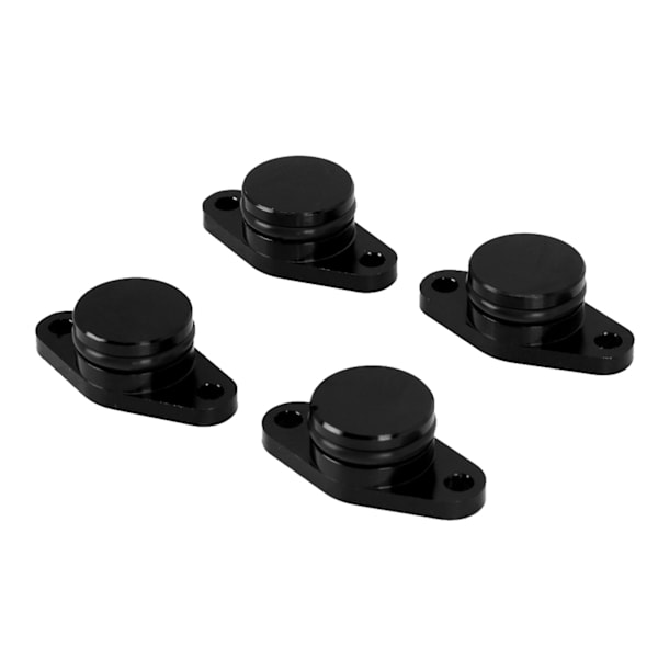 4x22mm Motorvirvelspjäll Radera Blanking Plug med Gummitätningar Passar för E46 320d/318d(Svart)