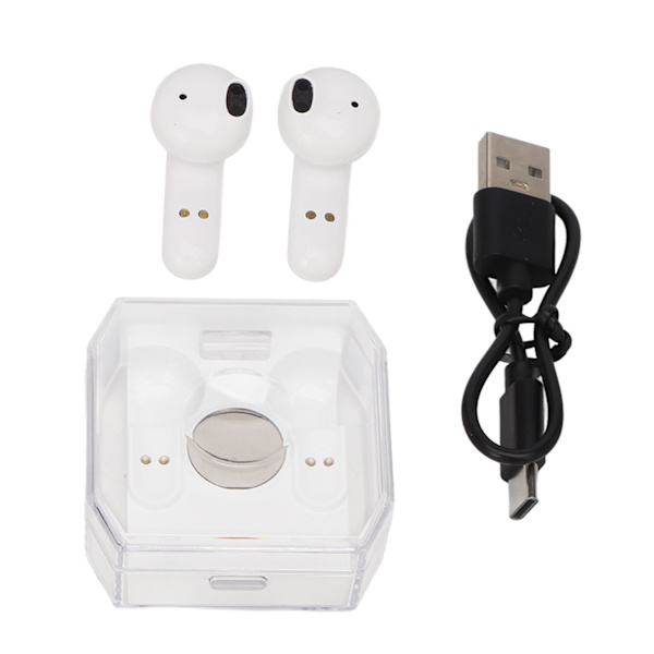 Sprog Oversætter Earbuds Bluetooth 5.3 144 Sprog Online Oversættelse Oversætter Earphones til Musik og Opkald Hvid