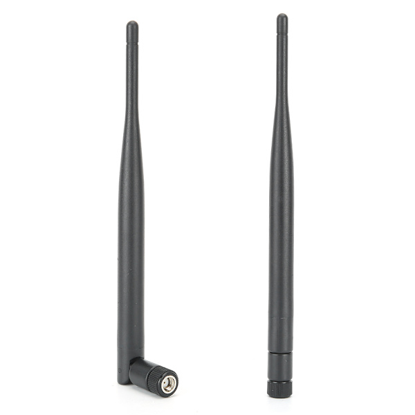 2 stk. Routerantenne Holdbar WIFI System 6DB Høj Forøgelse 2.4/5.8G Dual-Band SMA Indvendigt Hul