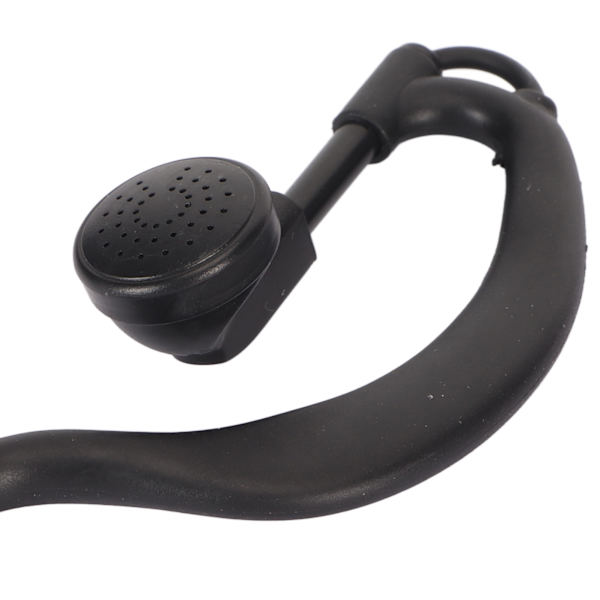 3,5 MM Walkie Talkie Headset Öronsnäcka Öronkrokad Klar Ljudkvalitet 1 Pin Svart för Tvåvägsradio (endast ljud) MP3-spelare
