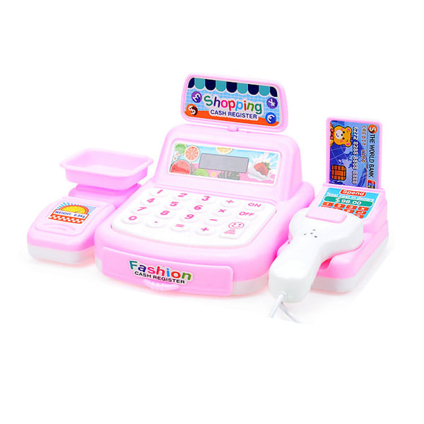 Barns simulerade snabbköpskassa lekstuga leksaksset baby närbutik kassa modell