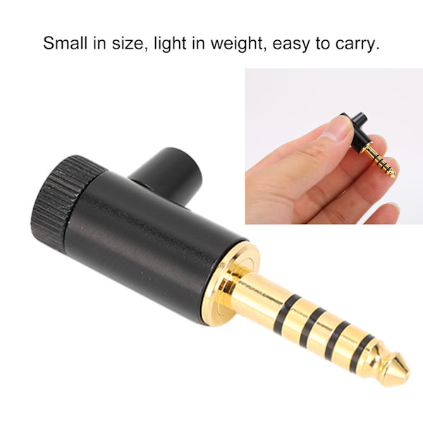5 stk. 4,4 mm Balanced Adapter 5-polet Han-stik L-vinkel Stik til Sony Hovedtelefoner Headset