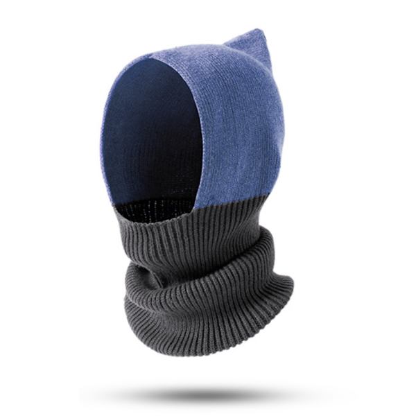 Strik hue damer hue, vinter hue tørklæde maske sæt, Wom