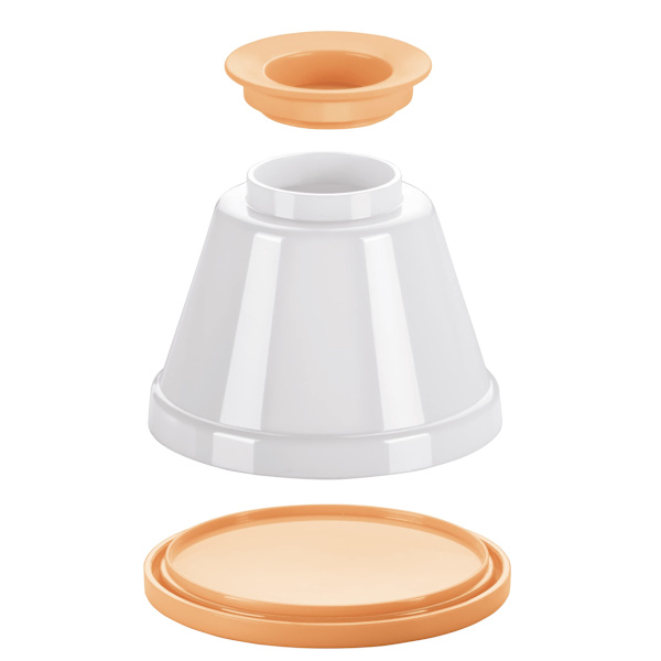 Panna cotta-former med lokk, sett med 4