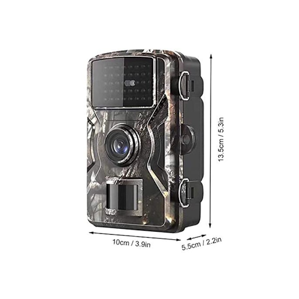 Trail Camera med Ultra-Hög Upplösning, 12MP & 1080P Video, 120° PIR Rörelsedetektering, Inget Glöd Nattseende, Vattentät, Lång Batteritid, Perfekt För
