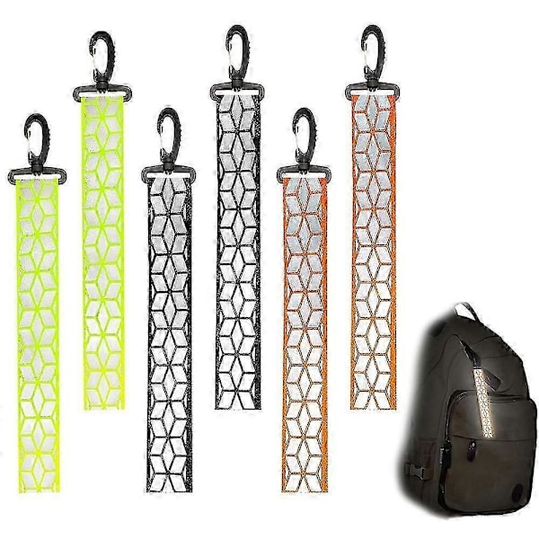 6 st Reflexband, Säkerhetsreflexhängen Reflexhänge