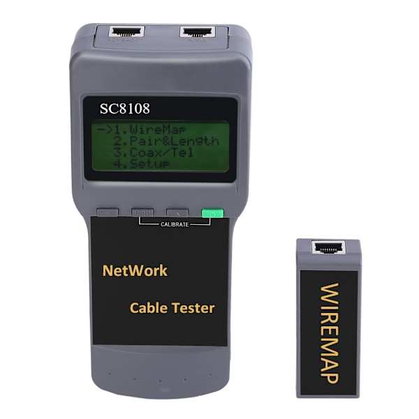CAT5 RJ45 Nettverkskabel Tester SC8108 Bruddpunkt Finder Lengde Test Områdeavstandsmåler