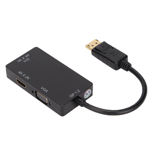 DisplayPort til VGA Video Adapter 3 i 1 Bærbar DP Til HD Multimedia Interface VGA DVI Kabel Adapter