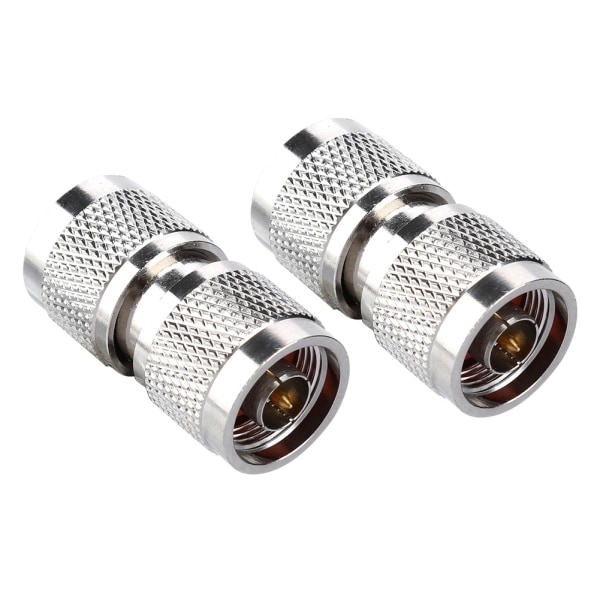 2PCS N-typanslutning N-typ hane till N-typ hane RF-koaxialantennenadapter