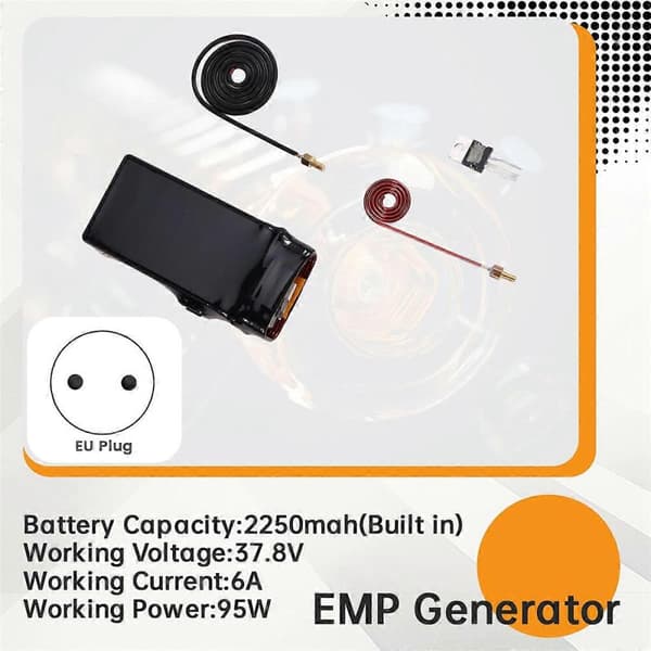 Lyspæredetektor 150MHz EMP-generator Elektromagnetisk pulsgenerator sender med lader EU-plugg