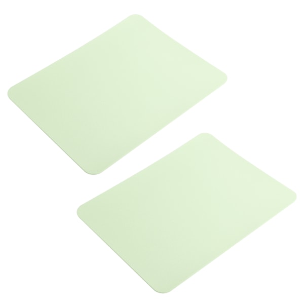 2 st musmatta PVC läder vattentät skrivbordsmatta kudde kontor hem musskydd 27x21cm