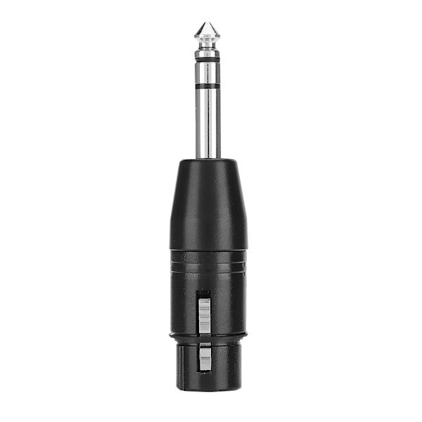 2 st zinklegering 6,35 mm till XLR hane hona plugg stereo plugg ljudkontakt högtalaradapter