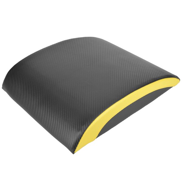 Bærbar Fitness Sit Up Pad Måtte Taljetræner Træningsudstyr Sort og Gul