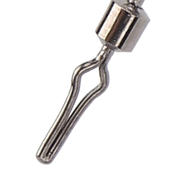 Metall American Type SubLine Clip Fiskehake Swivel Snabbkontakt Liten Fiskeutrustning (svart 6#)