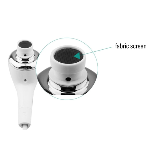In-ear hörlurar med dubbla högtalare, ultralätt konstruktion med Hi-Fi-ljud för Samsung S3/I9300, inbyggd mikrofonfjärrkontroll och mikrofonvolymkontroll