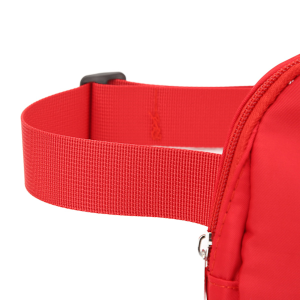 Nylon Fanny Pack med dragkedjefickor Justerbart bälte Vattentät Fashion midjeväska för kvinnor Vuxna