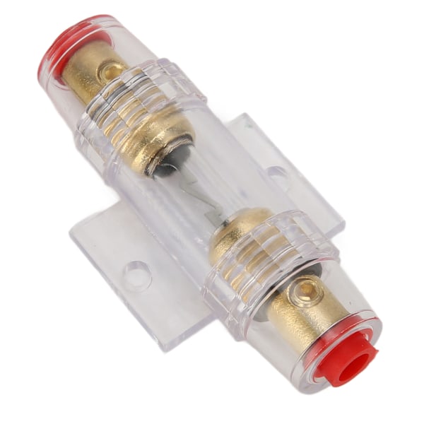 Bilstereo enkelt in-line AGU-sikringholder 60A høy temperaturbestandig for 4AWG 8AWG-ledning