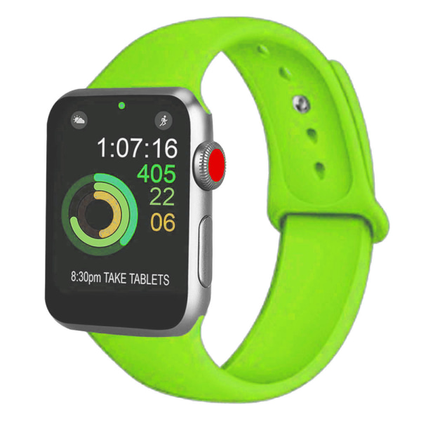 Sport Watch Band Kompatibel med Watch 38-40mm Blød Silikone Udskiftning Sport Rem Kompatibel med iWatch Serie 5/4/3/2/1, S/M, M/L