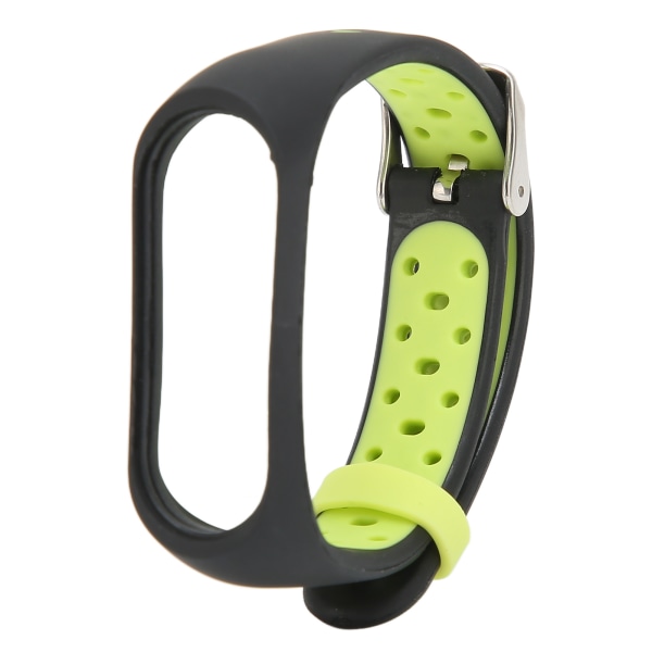 Smart armband armband smartklocka armbandsslinga armband rem bicolor anti förlorad för Xiaomi Mi Band 6 5 NFC(svart grön )