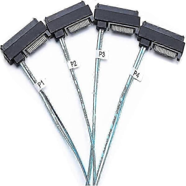 SAS SFF-8643 til 4x29-pin SFF-8482 harddisk serverkabel 3.33tf/1m