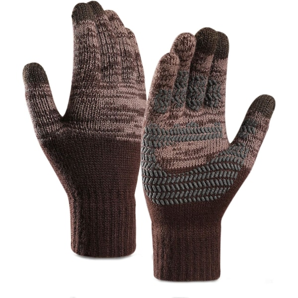 Vinterstickade handskar, varma pekskärmshandskar, varmt cover