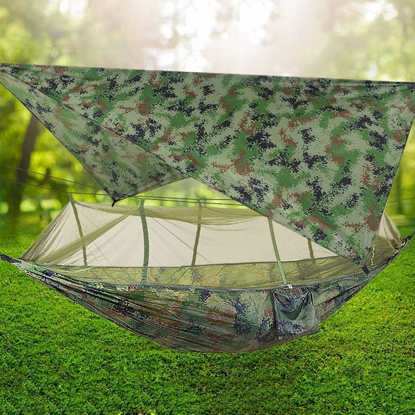 Outdoor Haven Creator, Slät Tålig Polyester & Enkel Installation Lättviktigt, Andningsbart Myggnät För Camping Vandring (Kamouflage)