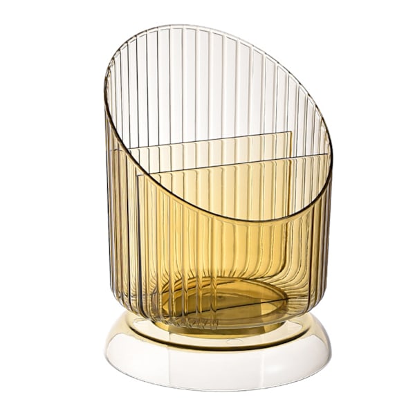 Sminkebørsteholder Organizer Plast Transparent Rund Sminkebørste Oppbevaringsholder Kopp for Penn Blyant