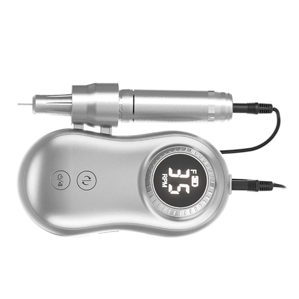 Nagelfilmaskin 35000RPM LCD-Display USB Uppladdningsbar Elektrisk Nagelpoleringsmaskin med 6 Bits