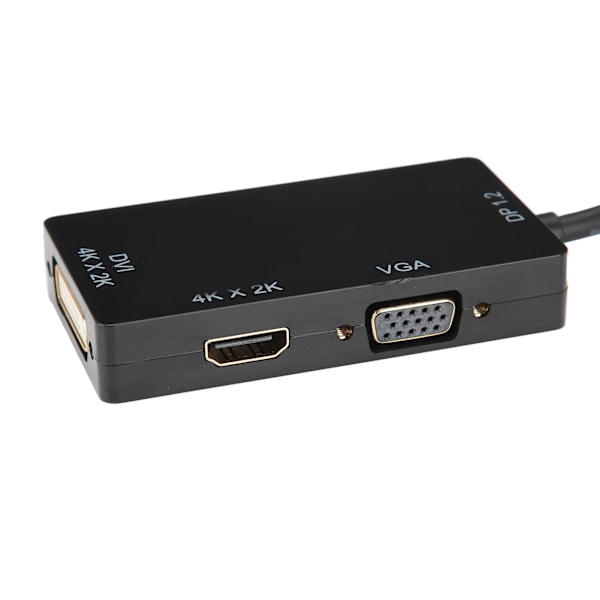 3-in-1-sovitin Displayport HDMI/VGA/DVI-liitäntään Monitoiminen High Definition -muunninjohto