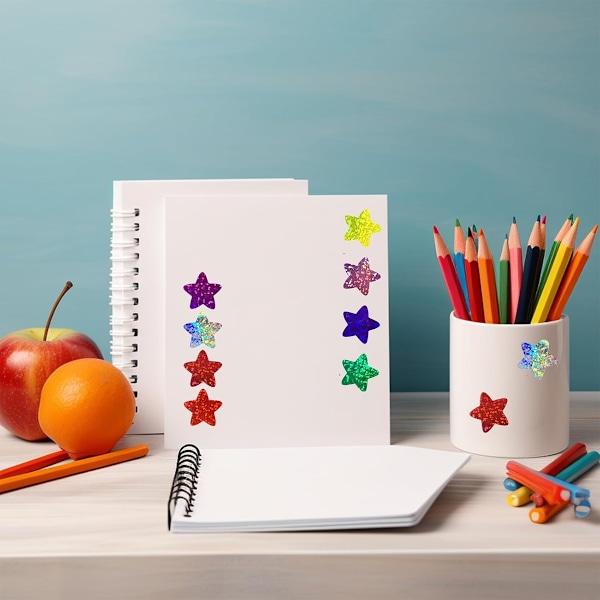 Lättanvända Självhäftande Stickers, Livfulla Glitterhjärtan För Kreativa Projekt, Kort, Kuvert, Presentaskar, Daglig Planering, Kontorsmaterial, Skola, Klassrum