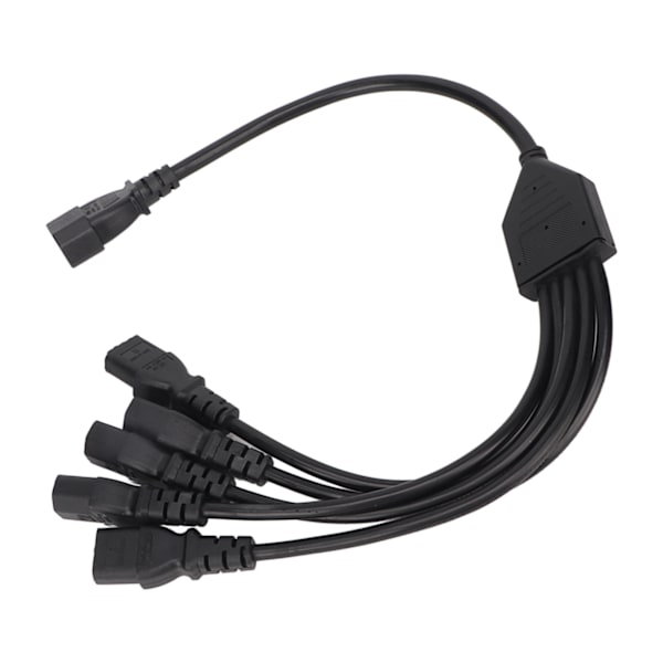 UPS PDU C14 - 5 x C13 virtajohtoadapteri, uros-naaras, 10A 250V Y-haaroitin, 1,6 jalkaa