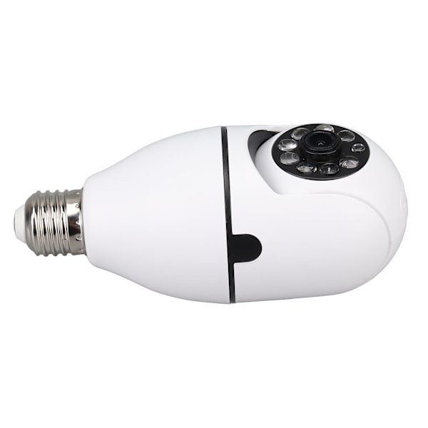 360° WiFi-sikkerhetskamera Full Color Night Vision Light Bulb Trådløs HD-kamera for hjem 1MP