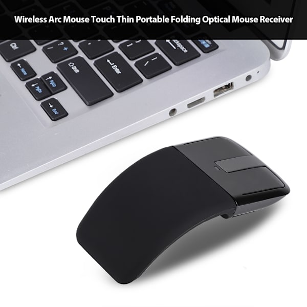 Trådløs Arc Mouse Touch Tynd Bærbar Foldbar Optisk Mus Modtager