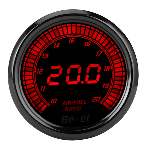 52mm Musta 7 Väri Osoitin Ilma/Polttoainesuhde Mittari Auto Auton Instrumentti Lisävaruste