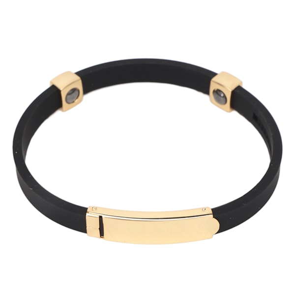Silikonarmband Statiskt förebyggande handledsband Eliminera kroppsstatiskt handledsband Guld och svart