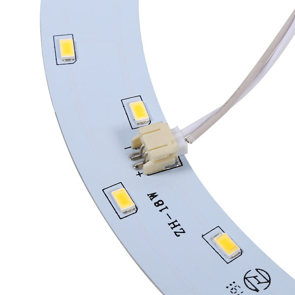 18W 220V 5730 SMD Sirkellys LED-panel Rundt Taklampe Pæreerstatning Varm Hvit
