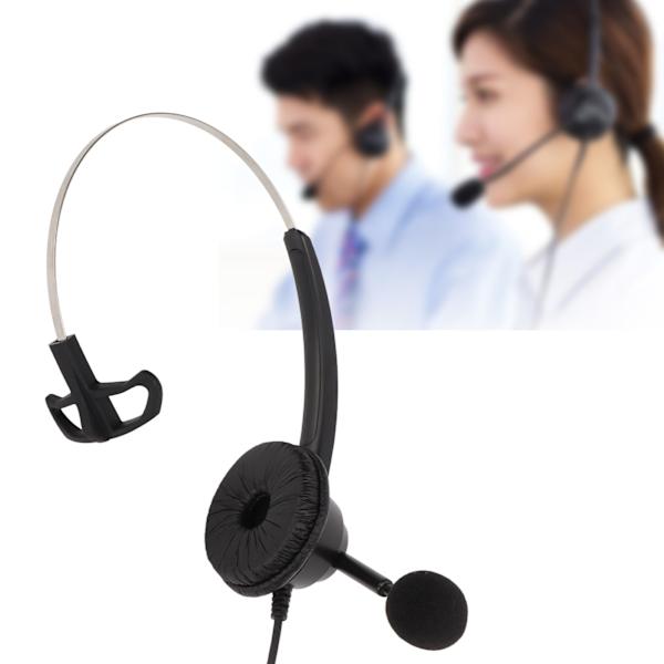 H360‑3.5 Telefonheadset Brusreducering Bekväm Ensidig Företagsheadset för 3,5 mm Jack