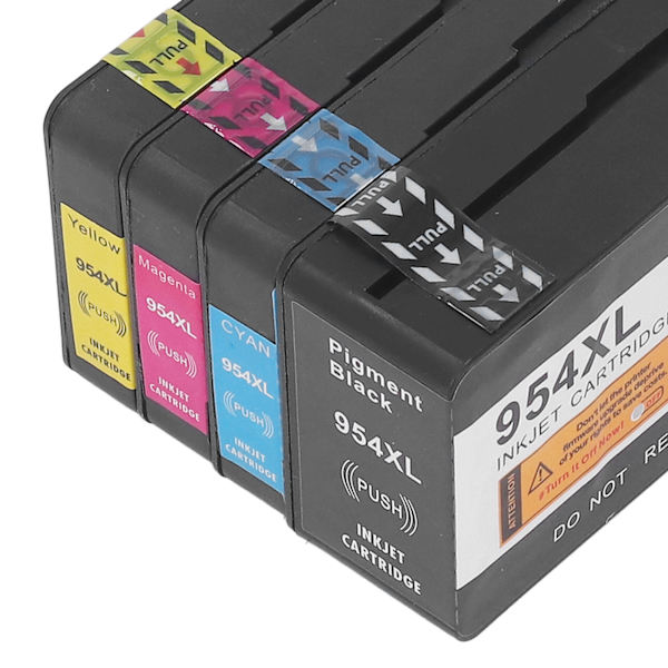 Printerpatroner med flydende blæk, smart chip, praktisk BK C M Y blækpatron til OfficeJet Pro 8210