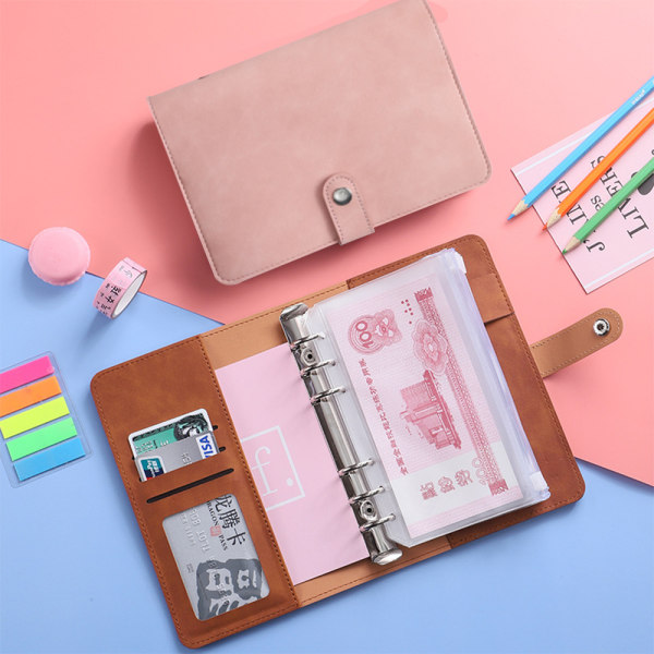 Anteckningsblock Binder Budget Planner Binder Cover med 12 st Bin