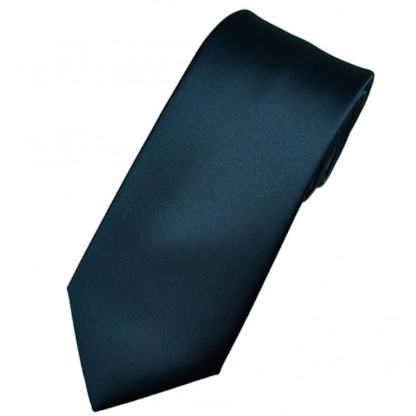 Slim Fit Slisk Mørkeblå Klassisk og Multifunksjonell Herreklänning