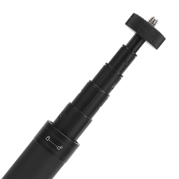 6 Sektioner Teleskopisk Triaxiell Stabilisator Förlängningsstång Bärbar Förlängning Selfie Stick