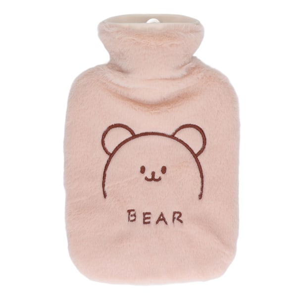 Hot Water Bottle 1000ml Khaki Cute Bear Style Thickened PVC Hot