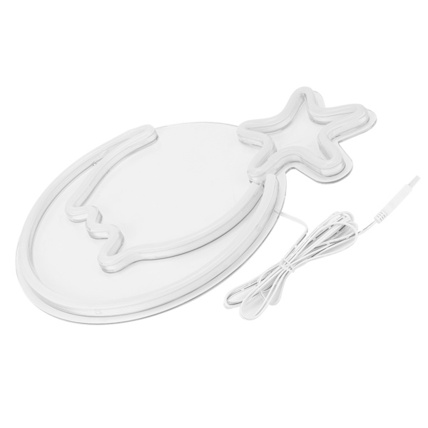 LED Neonlampa USB Måne Stjärnmönster Skylt Ljus Hem Sovrum Chri