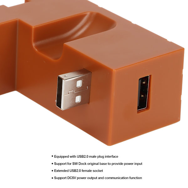 Pelikonsolin Latausasema 4 Paikkaa Latausjalusta 8 Korttipaikkaa JoyCon-kahvalle Ruskea