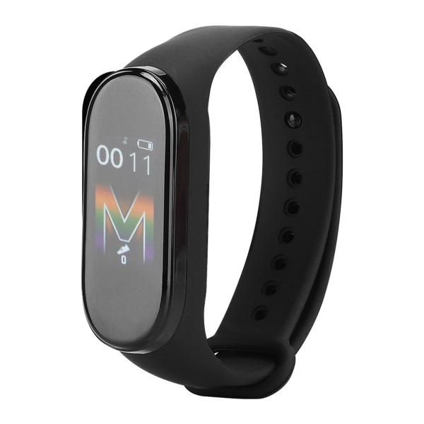 M5 Vandtæt Smart Armbånd Touch Screen Skridttælling Sports Band Ur Sort